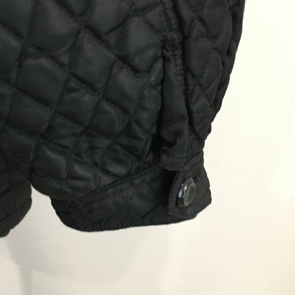 EXPRESS Black Quilted Dolman Sleeve Elbow Patch Jacket - Picture 13 of 15